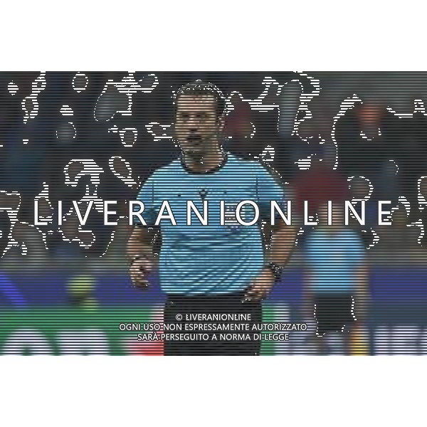 l’arbitro Aleksei Kulbakov (BLR) Atalanta vs Manchester City UEFA Champions League fase a gironi 4° giornata gruppo C Milano 6-11-2019 Stadio Giuseppe Meazza - San Siro foto Roberto Garavaglia - ag. Aldo Liverani sas