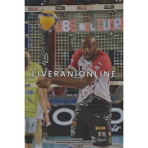 Campionato Italiano di Volley Superlega Serie A 2019/2020 Civitanova, Italia 07/11/2019 Cucine Lube Civitanova vs Top Volley Latina Nella foto: Simon Robertlandy (Cucine Lube Civitanova) FOTO ROBERTO BARTOMEOLI-ALESSIO MARINI-AG ALDO LIVERANI SAS