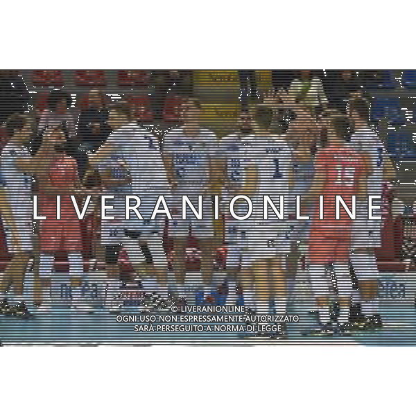 Campionato Italiano di Volley Superlega Serie A 2019/2020 Civitanova, Italia 07/11/2019 Cucine Lube Civitanova vs Top Volley Latina Nella foto: Top Volley Latina FOTO ROBERTO BARTOMEOLI-ALESSIO MARINI-AG ALDO LIVERANI SAS