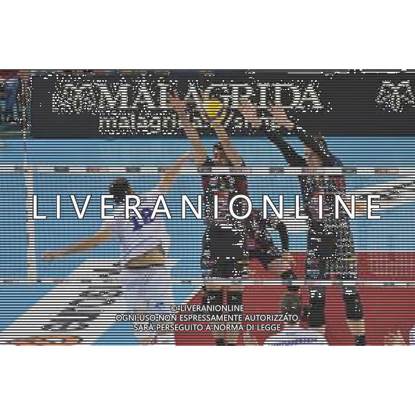 Campionato Italiano di Volley Superlega Serie A 2019/2020 Civitanova, Italia 07/11/2019 Cucine Lube Civitanova vs Top Volley Latina Nella foto: Schiacciata Palacios Ezequiel (Top Volley Latina) FOTO ROBERTO BARTOMEOLI-ALESSIO MARINI-AG ALDO LIVERANI SAS