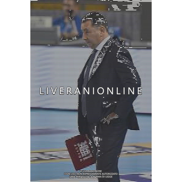 Campionato Italiano di Volley Superlega Serie A 2019/2020 Civitanova, Italia 07/11/2019 Cucine Lube Civitanova vs Top Volley Latina Nella foto: De Giorgi Ferdinando (Allenatore Cucine Lube Civitanova) FOTO ROBERTO BARTOMEOLI-ALESSIO MARINI-AG ALDO LIVERANI SAS