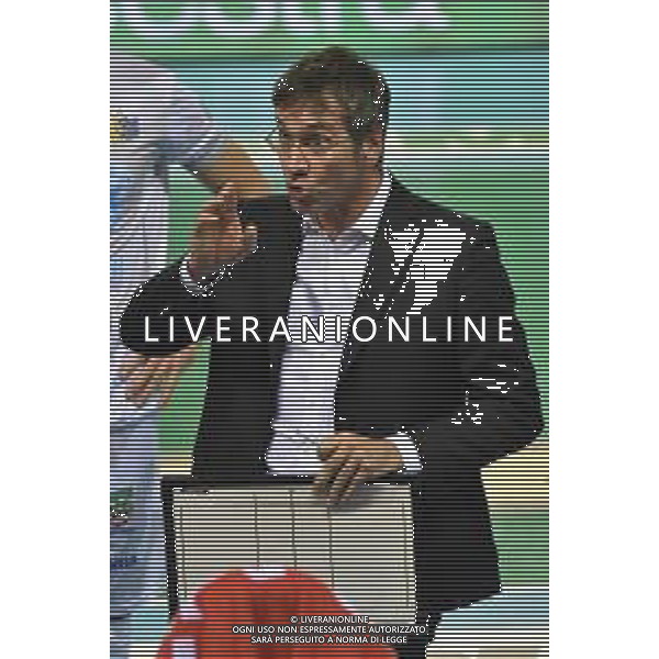 Campionato Italiano di Volley Superlega Serie A 2019/2020 Civitanova, Italia 07/11/2019 Cucine Lube Civitanova vs Top Volley Latina Nella foto: Tubertini Lorenzo (Allenatore Top Volley Latina) FOTO ROBERTO BARTOMEOLI-ALESSIO MARINI-AG ALDO LIVERANI SAS