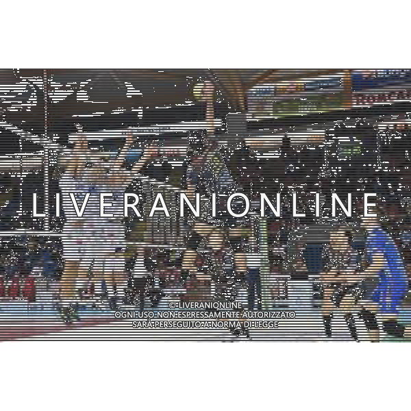 Campionato Italiano di Volley Superlega Serie A 2019/2020 Civitanova, Italia 07/11/2019 Cucine Lube Civitanova vs Top Volley Latina Nella foto: Schiacciata Ghafour Amir (Cucine Lube Civitanova) FOTO BARTOMEOLI-ALESSIO MARINI-AG ALDO LIVERANI SAS