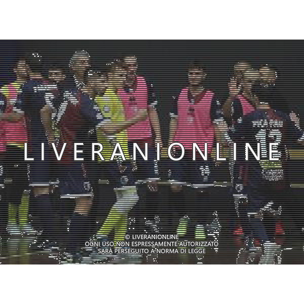 IMOLA 09 11 2019 IMOLESE CALCIO A5-PISTOIA SERIE A2 NELLA FOTO MAURO CASTAGNA ESULTANZA DOPO GOL DI PICA PAU ©SANNA /AGENZIA ALDO LIVERANI SAS