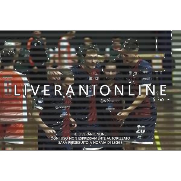 IMOLA 09 11 2019 IMOLESE CALCIO A5-PISTOIA SERIE A2 NELLA FOTO IGOR VIGNOLI ENZO PAGANINI PICA PAU E RADESCU IMOLESE ©SANNA /AGENZIA ALDO LIVERANI SAS