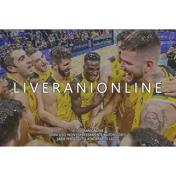 Basket Internazionali Tenerife, Italia 09/11/2019 Iberostar Tenerife vs San Pablo Burgos Nella foto: La Iberostar Tenerife festeggia la vittoria FOTO DAVIDE DI LALLA-ALESSIO MARINI-AG ALDO LIVERANI SAS