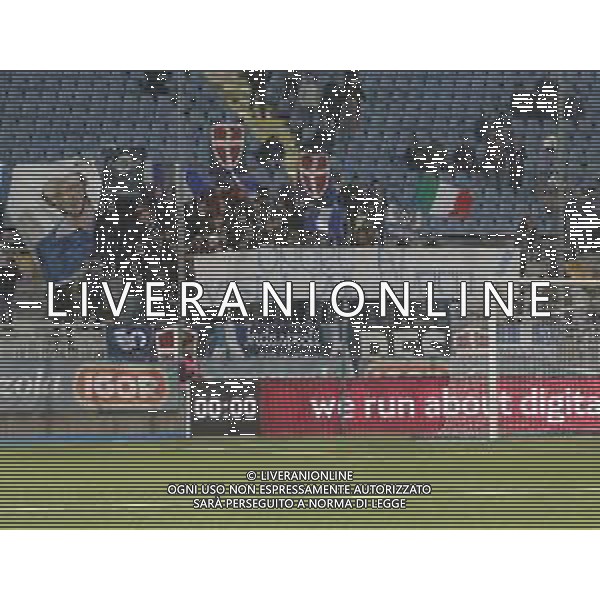 Novara 10-11-2019 Stadio Silvio Piola- Campionato Lega Pro Gir A - 14° giornata Novara-Como nella foto: Novara per i pompieri foto Antonio Saia - Ag. Aldo Liverani sas