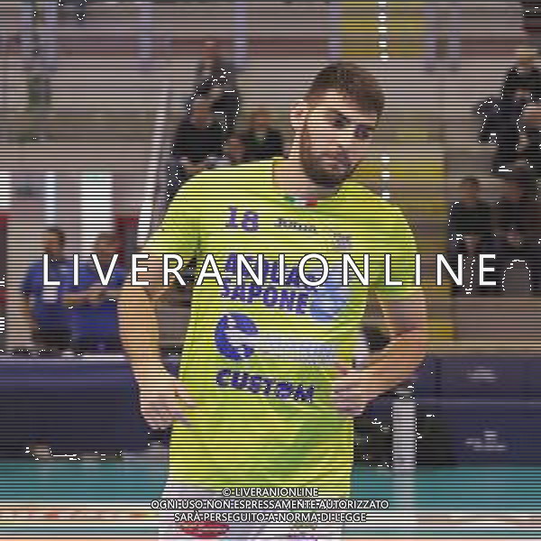 Campionato Italiano di Volley Superlega Serie A 2019/2020 Latina, Italia 10/11/2019 Top Volley Latina vs Vero Volley Monza Nella foto: Ezequiel Palacios FOTO LUIGI MARIANI-ALESSIO MARINI-AG ALDO LIVERANI SAS