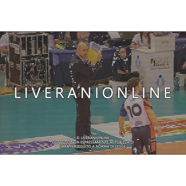Campionato Italiano di Volley Superlega Serie A 2019/2020 Latina, Italia 10/11/2019 Top Volley Latina vs Vero Volley Monza Nella foto: coach Fabio Soli Vero Volley Monza 