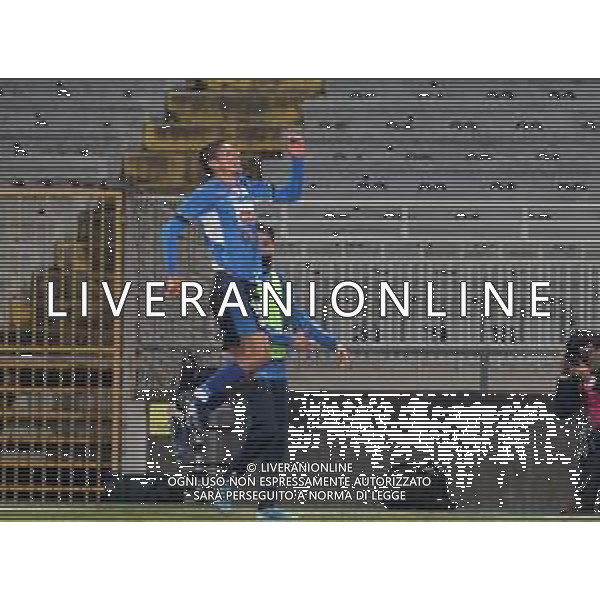 Novara 10-11-2019 Stadio Silvio Piola- Campionato Lega Pro Gir A - 14° giornata Novara-Como nella foto: Bortolussi Mattia esultanza foto Antonio Saia - Ag. Aldo Liverani sas