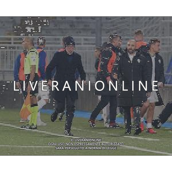 Novara 10-11-2019 Stadio Silvio Piola- Campionato Lega Pro Gir A - 14° giornata Novara-Como nella foto: Bancheri Simone esulta Marco Bianchini sbalordito foto Antonio Saia - Ag. Aldo Liverani sas