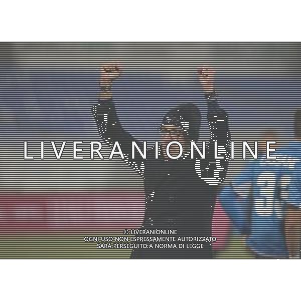 Novara 10-11-2019 Stadio Silvio Piola- Campionato Lega Pro Gir A - 14° giornata Novara-Como nella foto: Bancheri Simone Esulta a fine gara foto Antonio Saia - Ag. Aldo Liverani sas