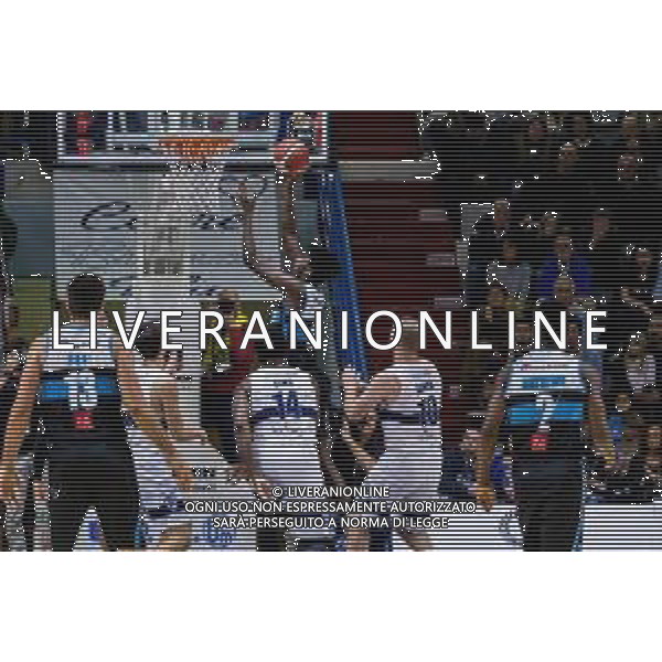 Campionato di Basket Serie A 2019/2020 Cremona, Italia 10/11/2019 Vanoli Basket Cremona-Fortitudo Bologna Nella foto: NICOLA AKELE della VANOLI CREMONA in entrata FOTO MATTEO CASONI-ALESSIO MARINI-AG ALDO LIVERAN I SAS