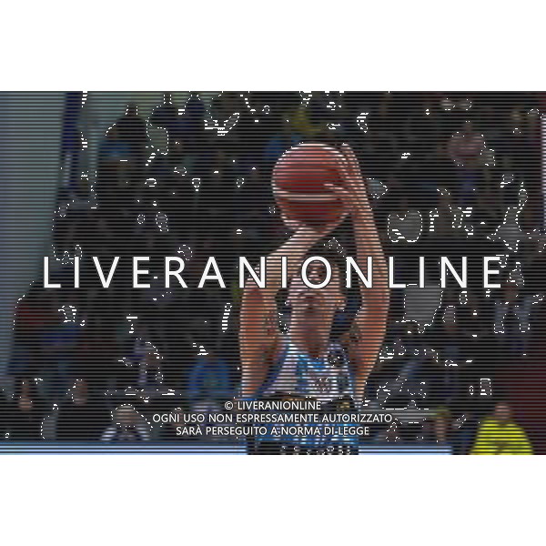 Campionato di Basket Serie A 2019/2020 Cremona, Italia 10/11/2019 Vanoli Basket Cremona-Fortitudo Bologna Nella foto: MICHELE RUZZIER della Vanoli Cremona al tiro libero FOTO MATTEO CASONI-ALESSIO MARINI-AG ALDO LIVERAN I SAS