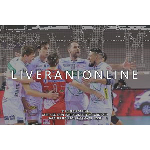 Campionato Italiano di Volley Superlega Serie A 2019/2020 Sora, Italia 10/11/2019 Globo Banca Popolare del Frusinate Sora - Kioene Padova Nella foto: esultanza Kioene Padova FOTO CARLO CAPPUCCITTI-ALESSIO MARINI-AG ALDO LIVERANI SAS