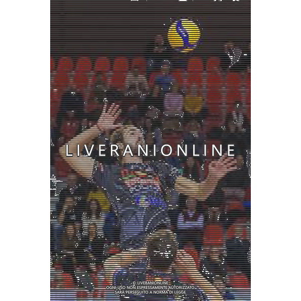 Campionato Italiano di Volley Superlega Serie A 2019/2020 Sora, Italia 10/11/2019 Globo Banca Popolare del Frusinate Sora - Kioene Padova Nella foto: Di Martino Gabriele centrale (Globo Banca Popolare del Frusinate Sora) FOTO CARLO CAPPUCCITTI-ALESSIO MARINI-AG ALDO LIVERANI SAS
