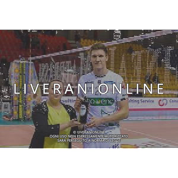 Campionato Italiano di Volley Superlega Serie A 2019/2020 Sora, Italia 10/11/2019 Globo Banca Popolare del Frusinate Sora - Kioene Padova Nella foto: Barnes Ryley schiacciatore (Kioene Padova) mvp FOTO CARLO CAPPUCCITTI-ALESSIO MARINI-AG ALDO LIVERANI SAS