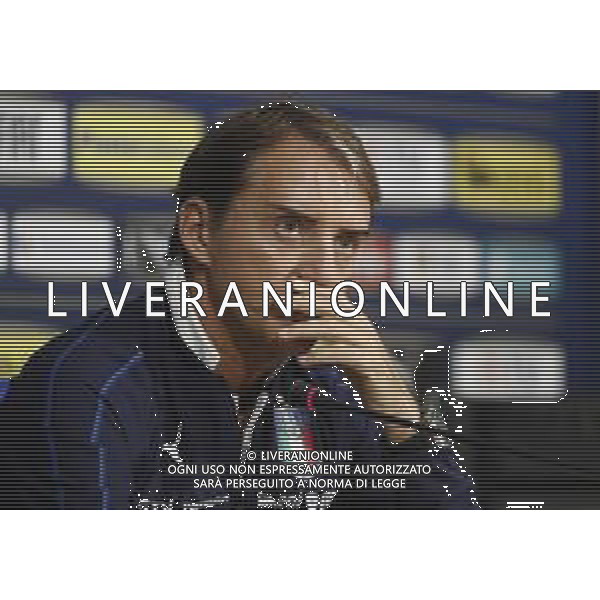 Raduno della Nazionale Italiana di Calcio a Corverciano prima delle sfide contro Bosnia e Armenia 11/11/2019 - nella foto: Mister Roberto Mancini in conferenza stampa ©Claudio Zamagni/Agenzia Aldo Liverani s.a.s.