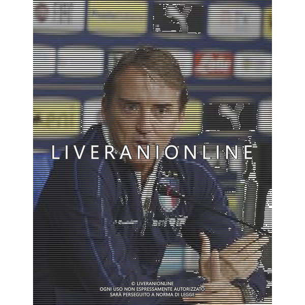 Raduno della Nazionale Italiana di Calcio a Corverciano prima delle sfide contro Bosnia e Armenia 11/11/2019 - nella foto: Mister Roberto Mancini in conferenza stampa ©Claudio Zamagni/Agenzia Aldo Liverani s.a.s.