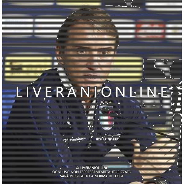 Raduno della Nazionale Italiana di Calcio a Corverciano prima delle sfide contro Bosnia e Armenia 11/11/2019 - nella foto: Mister Roberto Mancini in conferenza stampa ©Claudio Zamagni/Agenzia Aldo Liverani s.a.s.