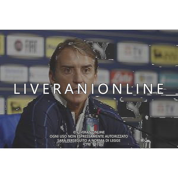 Raduno della Nazionale Italiana di Calcio a Corverciano prima delle sfide contro Bosnia e Armenia 11/11/2019 - nella foto: Mister Roberto Mancini in conferenza stampa ©Claudio Zamagni/Agenzia Aldo Liverani s.a.s.