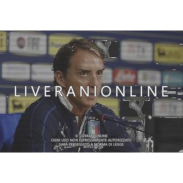 Raduno della Nazionale Italiana di Calcio a Corverciano prima delle sfide contro Bosnia e Armenia 11/11/2019 - nella foto: Mister Roberto Mancini in conferenza stampa ©Claudio Zamagni/Agenzia Aldo Liverani s.a.s.