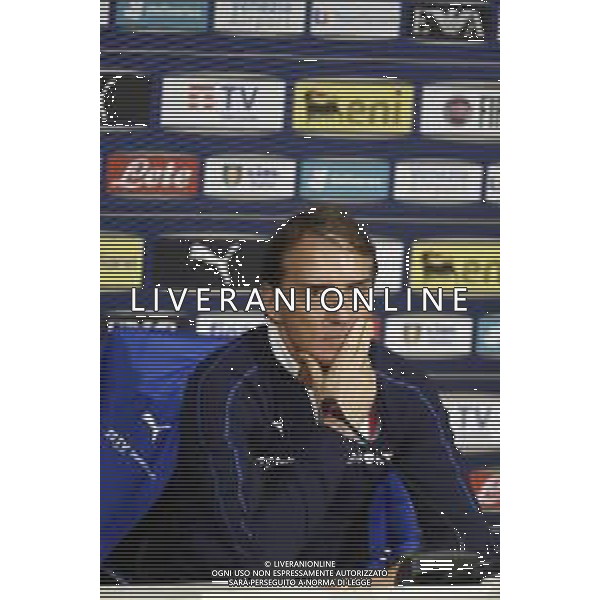 Raduno della Nazionale Italiana di Calcio a Corverciano prima delle sfide contro Bosnia e Armenia 11/11/2019 - nella foto: Mister Roberto Mancini in conferenza stampa ©Claudio Zamagni/Agenzia Aldo Liverani s.a.s.