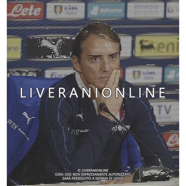 Raduno della Nazionale Italiana di Calcio a Corverciano prima delle sfide contro Bosnia e Armenia 11/11/2019 - nella foto: Mister Roberto Mancini in conferenza stampa ©Claudio Zamagni/Agenzia Aldo Liverani s.a.s.