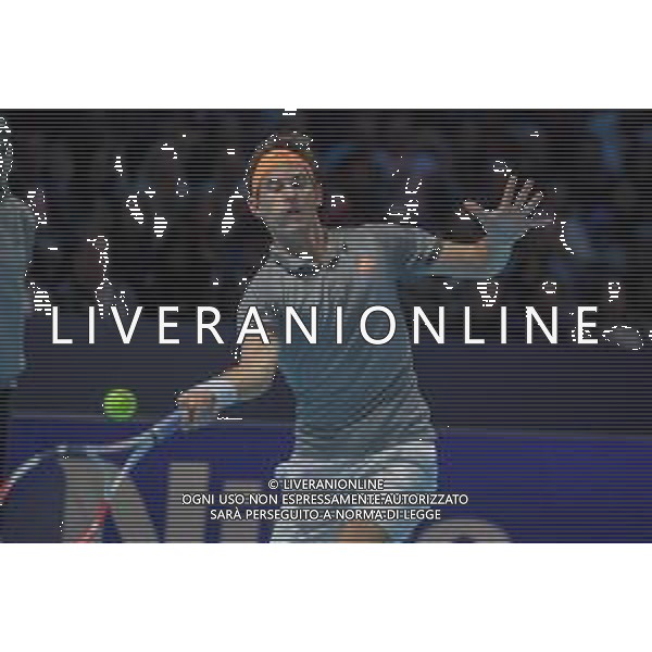 Internazionali di Tennis London, Italia 10/11/2019 Nitto ATP Finals - Tournament round - Roger Federer vs Dominic Thiem Nella foto: Dominic Thiem FOTO ROBERTO ZANETTIN-ALESSIO MARINI-AG ALDO LIVERANI SAS