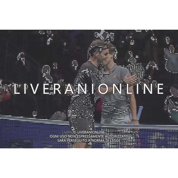 Internazionali di Tennis London, Italia 10/11/2019 Nitto ATP Finals - Tournament round - Roger Federer vs Dominic Thiem Nella foto: Roger Federer And Dominic Thiem FOTO ROBERTO ZANETTIN-ALESSIO MARINI-AG ALDO LIVERANI SAS