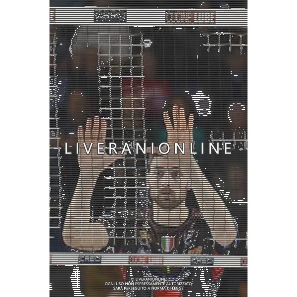 Campionato Italiano di Volley Superlega Serie A 2019/2020 Civitanova, Italia 10/11/2019 Cucine Lube Civitanova vs Sir Safety Conad Perugia Nella foto: Anzani Simone (Cucine Lube Civitanova) FOTO ROBERTO BARTOMEOLI-ALESSIO MARINI-AG ALDO LIVERANI SAS