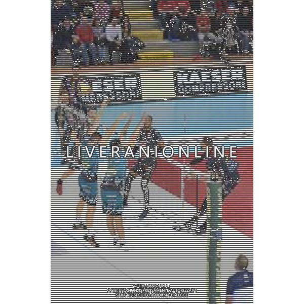 Campionato Italiano di Volley Superlega Serie A 2019/2020 Civitanova, Italia 10/11/2019 Cucine Lube Civitanova vs Sir Safety Conad Perugia Nella foto: Schiacciata Juantorena Osmany (Cucine Lube Civitanova) FOTO ROBERTO BARTOMEOLI-ALESSIO MARINI-AG ALDO LIVERANI SAS