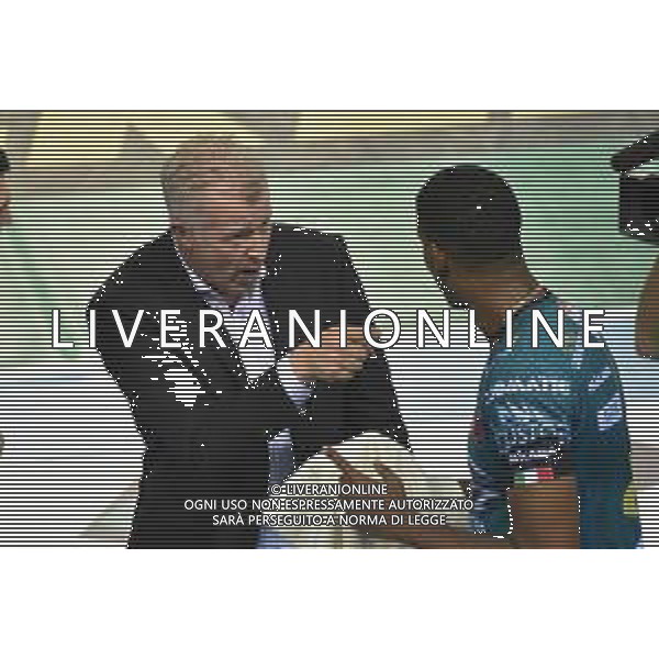 Campionato Italiano di Volley Superlega Serie A 2019/2020 Civitanova, Italia 10/11/2019 Cucine Lube Civitanova vs Sir Safety Conad Perugia Nella foto: Heynen Vital (Allenatore Sir Safety Conad Perugia) con Leon Venero Wilfredo (Sir Safety Conad Perugia) FOTO ROBERTO BARTOMEOLI-ALESSIO MARINI-AG ALDO LIVERANI SAS
