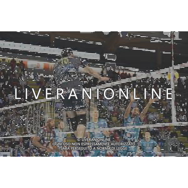 Campionato Italiano di Volley Superlega Serie A 2019/2020 Civitanova, Italia 10/11/2019 Cucine Lube Civitanova vs Sir Safety Conad Perugia Nella foto: Schiacciata Ghafour Amir (Cucine Lube Civitanova) FOTO ROBERTO BARTOMEOLI-ALESSIO MARINI-AG ALDO LIVERANI SAS