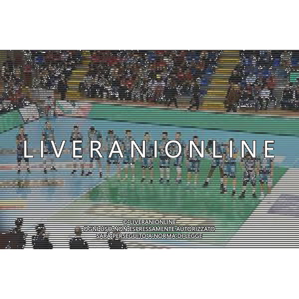 Campionato Italiano di Volley Superlega Serie A 2019/2020 Civitanova, Italia 10/11/2019 Cucine Lube Civitanova vs Sir Safety Conad Perugia Nella foto: Sir Safety Conad Perugia FOTO ROBERTO BARTOMEOLI-ALESSIO MARINI-AG ALDO LIVERANI SAS