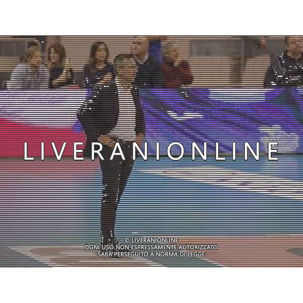 Campionato Italiano di Volley Superlega Serie A 2019/2020 Latina, Italia 10/11/2019 Top Volley Latina vs Vero Volley Monza Nella foto: coach Lorenzo Tubertini FOTO LUIGI MARIANI-ALESSIO MARINI-AG ALDO LIVERANI SAS