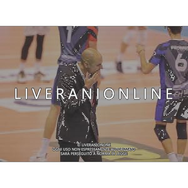 Campionato Italiano di Volley Superlega Serie A 2019/2020 Latina, Italia 10/11/2019 Top Volley Latina vs Vero Volley Monza Nella foto: coach Fabio Soli FOTO LUIGI MARIANI-ALESSIO MARINI-AG ALDO LIVERANI SAS