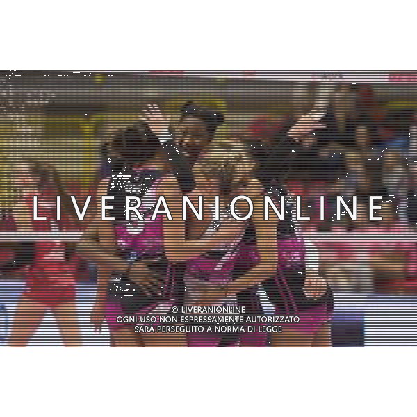 Campionato Italiano di Volley Serie A1 Femminile 2019/2020 Busto Arsizio, Italia 10/11/2019 Unet E-Work Busto Arsizio vs Golden Tulip Volalto 2.0 Caserta Nella foto: esultanza - Golden Tulip Volalto 2.0 Caserta FOTO ELISA CALABRESE-ALESSIO MARINI-AG ALDO LIVERANI SAS