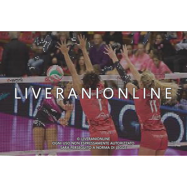 Campionato Italiano di Volley Serie A1 Femminile 2019/2020 Busto Arsizio, Italia 10/11/2019 Unet E-Work Busto Arsizio vs Golden Tulip Volalto 2.0 Caserta Nella foto: schiacciata di Aurea Cruz (Caserta) FOTO ELISA CALABRESE-ALESSIO MARINI-AG ALDO LIVERANI SAS