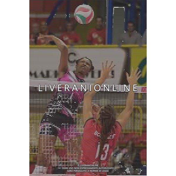 Campionato Italiano di Volley Serie A1 Femminile 2019/2020 Busto Arsizio, Italia 10/11/2019 Unet E-Work Busto Arsizio vs Golden Tulip Volalto 2.0 Caserta Nella foto: schiacciata di Rhamat Alhassan (Caserta) FOTO ELISA CALABRESE-ALESSIO MARINI-AG ALDO LIVERANI SAS