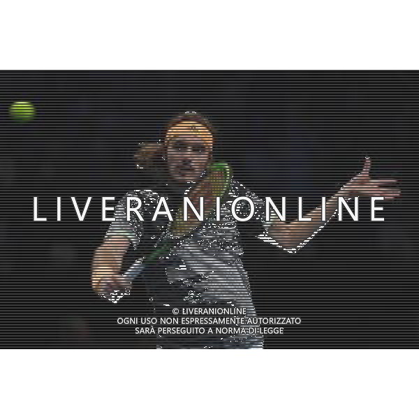 Internazionali di Tennis Londra, Italia 11/11/2019 Nitto ATP Finals - Tournament Round - Daniil Medvedev vs Stefanos Tsitsipas Nella foto: Stefanos Tsitsipas (GRE) foto roberto zanettin-alessio marini-ag aldo liverani sas