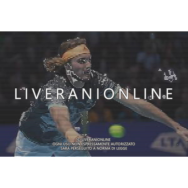 Internazionali di Tennis Londra, Italia 11/11/2019 Nitto ATP Finals - Tournament Round - Daniil Medvedev vs Stefanos Tsitsipas Nella foto: Stefanos Tsitsipas (GRE) foto roberto zanettin-alessio marini-ag aldo liverani sas