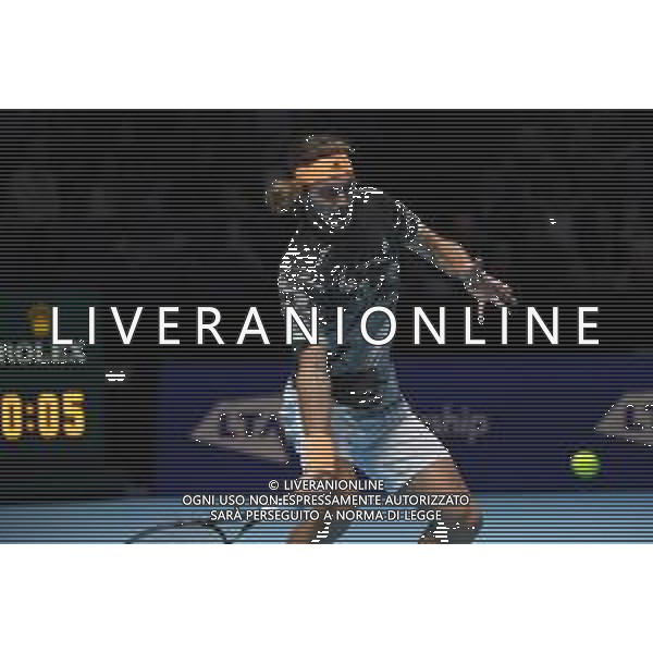 Internazionali di Tennis Londra, Italia 11/11/2019 Nitto ATP Finals - Tournament Round - Daniil Medvedev vs Stefanos Tsitsipas Nella foto: Stefanos Tsitsipas (GRE) foto roberto zanettin-alessio marini-ag aldo liverani sas