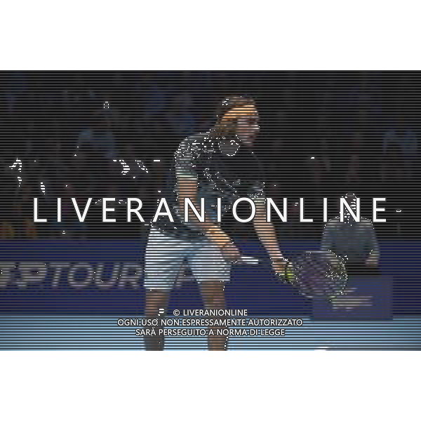 Internazionali di Tennis Londra, Italia 11/11/2019 Nitto ATP Finals - Tournament Round - Daniil Medvedev vs Stefanos Tsitsipas Nella foto: Stefanos Tsitsipas (GRE) foto roberto zanettin-alessio marini-ag aldo liverani sas