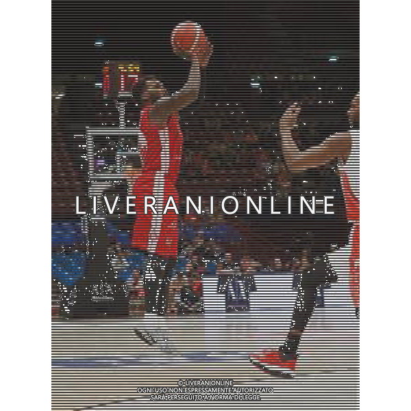 Campionato di Basket Serie A 2019/2020 Milano, Italia 11/11/2019 AX Armani Exchange Olimpia Milano vs OriOra Pistoia Nella foto: Mack dell’AX Armani Milano tira contro Pistoia foto savino paolella-alessio marini-ag aldo liverani sas