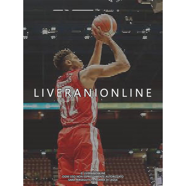 Campionato di Basket Serie A 2019/2020 Milano, Italia 11/11/2019 AX Armani Exchange Olimpia Milano vs OriOra Pistoia Nella foto: Brooks della AX Armani Milano al tiro foto savino paolella-alessio marini-ag aldo liverani sas
