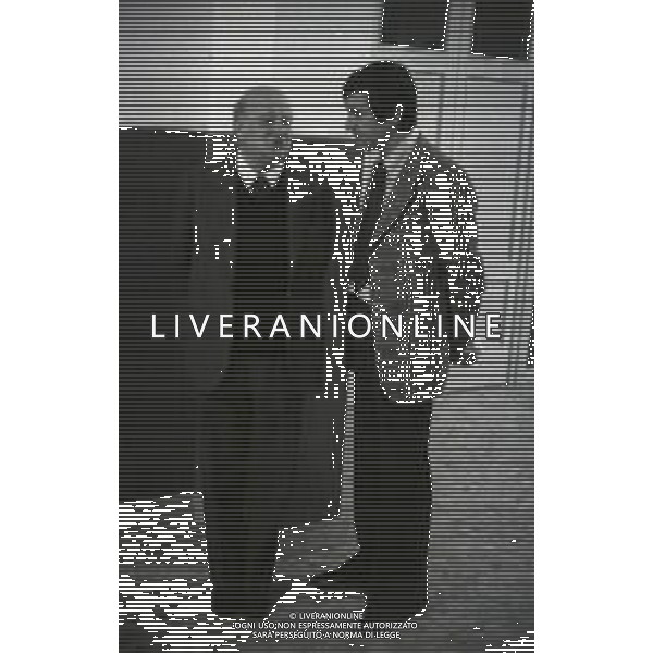 RETROSPETTIVA UMBERTO LENZINI PRESIDENTE LAZIO CALCIO NELLA FOTO UMBERTO LENZINI PRESIDENTE LAZIO CALCIO NELL\'ANNO 1978-1979 CON GIANCARLO BELTRAMI AG ALDO LIVERANI SAS