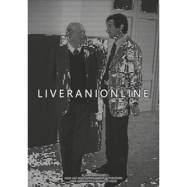 RETROSPETTIVA UMBERTO LENZINI PRESIDENTE LAZIO CALCIO NELLA FOTO UMBERTO LENZINI PRESIDENTE LAZIO CALCIO NELL\'ANNO 1978-1979 CON GIANCARLO BELTRAMI AG ALDO LIVERANI SAS