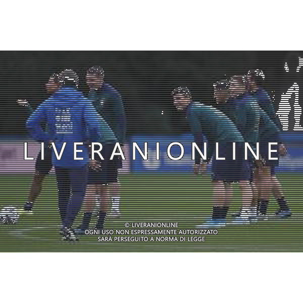 Raduno della Nazionale Italiana di Calcio a Corverciano prima delle sfide contro Bosnia e Armenia 11/11/2019 - nella foto: Riccardo Orsolini Nicolo\' Barella Andrea Belotti Cristiano Biraghi Alessandro Florenzi ©Claudio Zamagni/Agenzia Aldo Liverani s.a.s.