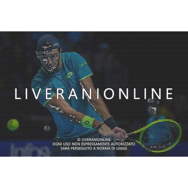 Internazionali di Tennis Londra, Italia 12/11/2019 Nitto ATP Finals - Singles - Roger Federer Vs Matteo Berrettin Nella foto: Matteo Berettini (Ita) FOTO ROBERTO ZANETTIN-ALESSIO MARINI-AG ALDO LIVERANI SAS